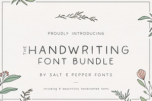 The Handwriting Font Bundle, a Sans Serif Font by Salt & Pepper Designs