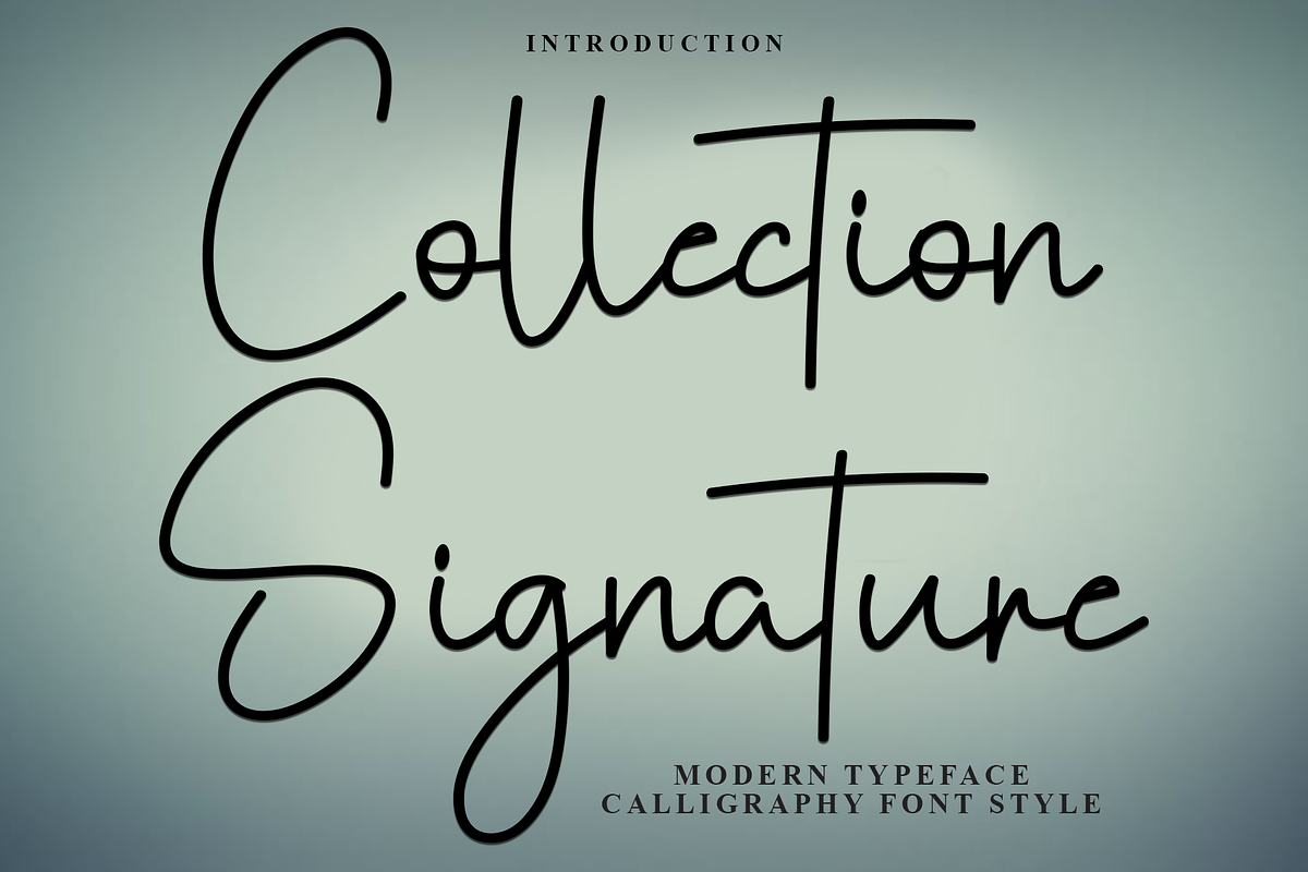 Collection Signature, a Handwritten Font by FreshTypeINK (Photo 1 of 8)