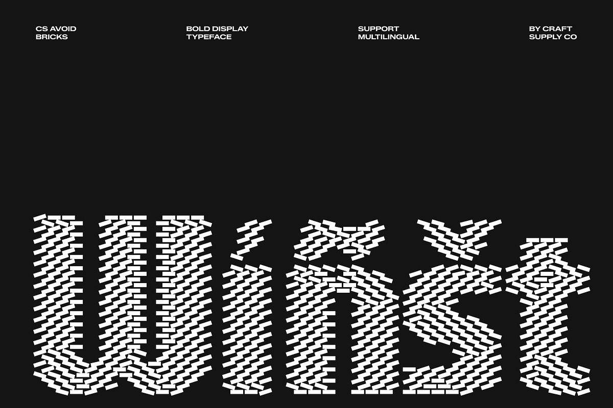 CS Avoid Bricks, a Sans Serif Font by Craft Supply Co. (Photo 7 of 8)