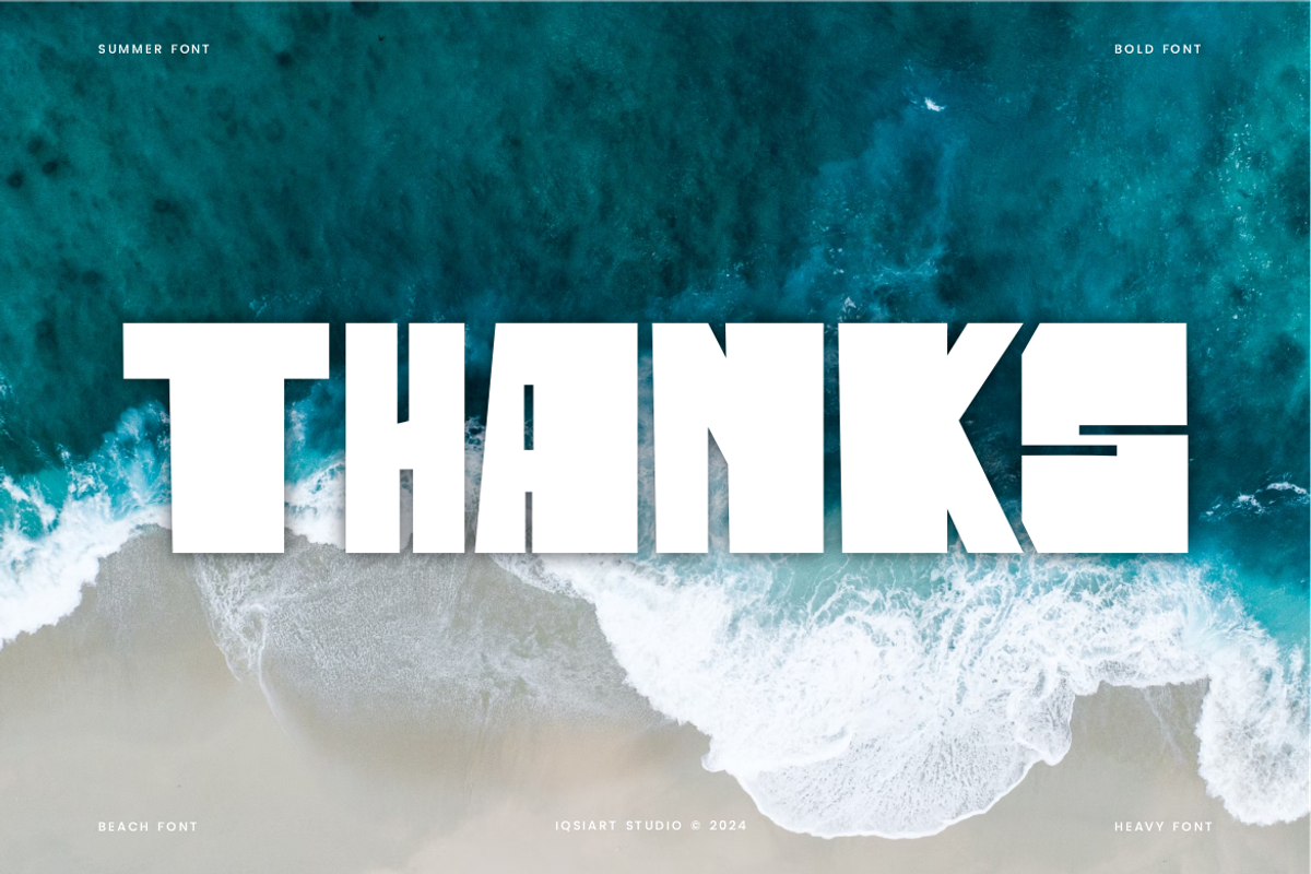 Beach Tarlon - Bold Font, a Sans Serif Font by Iqsiart Studio (Photo 5 of 7)