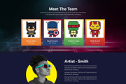 NFT Landing page Figma Template, a Landing Page Template by CodexCoder Themes (Thumbnail 4 of 5)