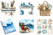 Summer Coastal Planner Clipart, an Illustration by OK Design (Thumbnail 4 of 5)