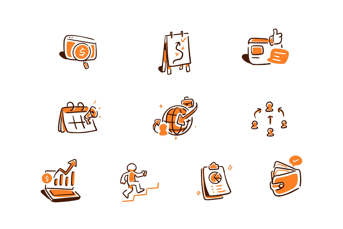 Marketing Icon Doodle Style Vol 1, an Object Graphic by SLAB! Design (Photo 3 of 3)