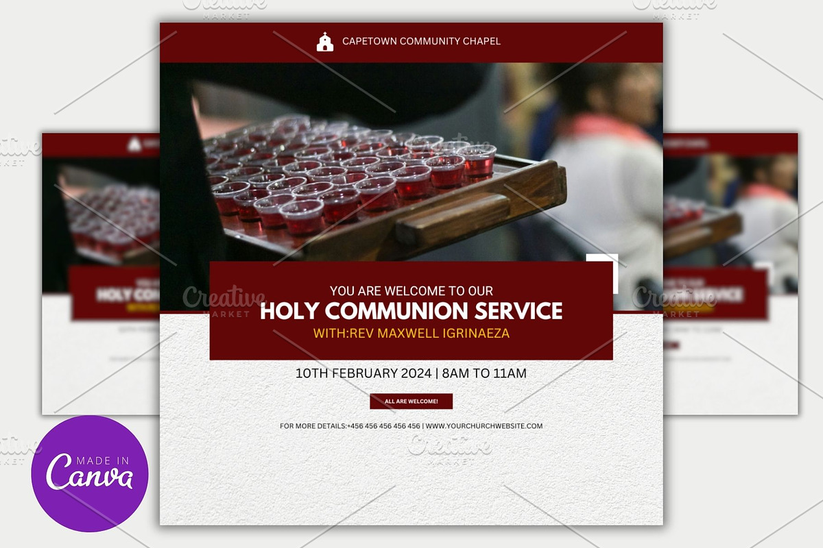 Holy Communion Service Template