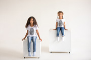 100 Kid's T-Shirt Mock-Up 2018 #22, a Shirt Mockup by Freeman Studio (Thumbnail 21 of 107)