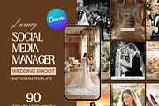 Luxury Wedding Instagram Templates, a Social Media Template by Arslan (Thumbnail 1 of 10)