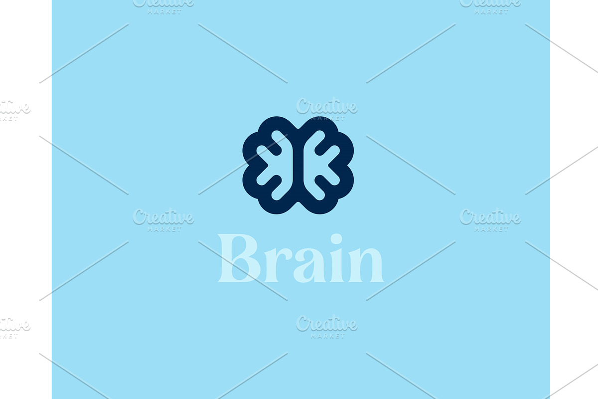 Brain logotype. Universal brainstorm, an Education Illustration by Bureau