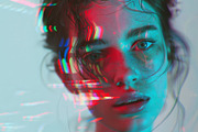 90 Glitch faces, a Person Illustration by Handmadefont (Thumbnail 52 of 94)