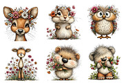 Whimsical Summer Woodland Animals, an Illustration by Dream Creation (Thumbnail 2 of 8)
