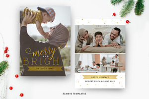 Christmas Card Template CC024