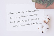 Jeralda, a Script Font by Katie Holland (Thumbnail 6 of 6)