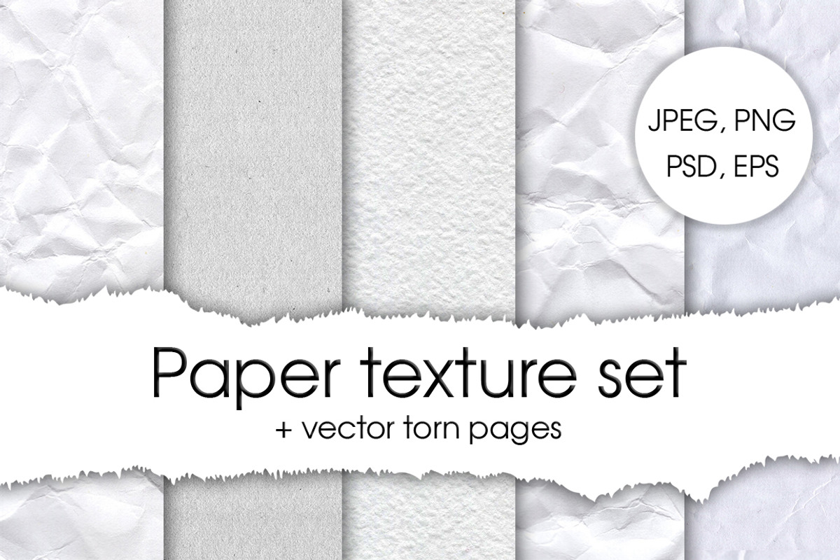 Paper texture set, a Texture Graphic by Anastasia Koba (Photo 1 of 8)