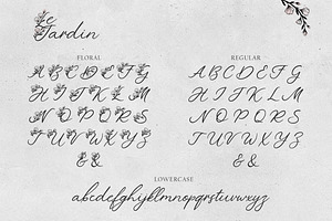 'Le Jardin' Floral Font