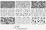 80 abstract b/w seamless pattern, a Pattern Graphic by Poppy Lane Studio (Thumbnail 2 of 11)