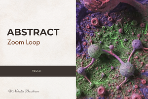 Abstract Art Journeys Zoom Loop Veo, a Templates & Theme by Print Haven Mochi Vintage