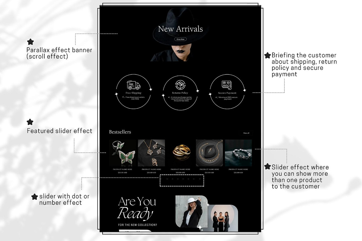 Luxury Shopify Theme Black Gold, a Templates & Theme by DaisyStudio (Photo 6 of 10)