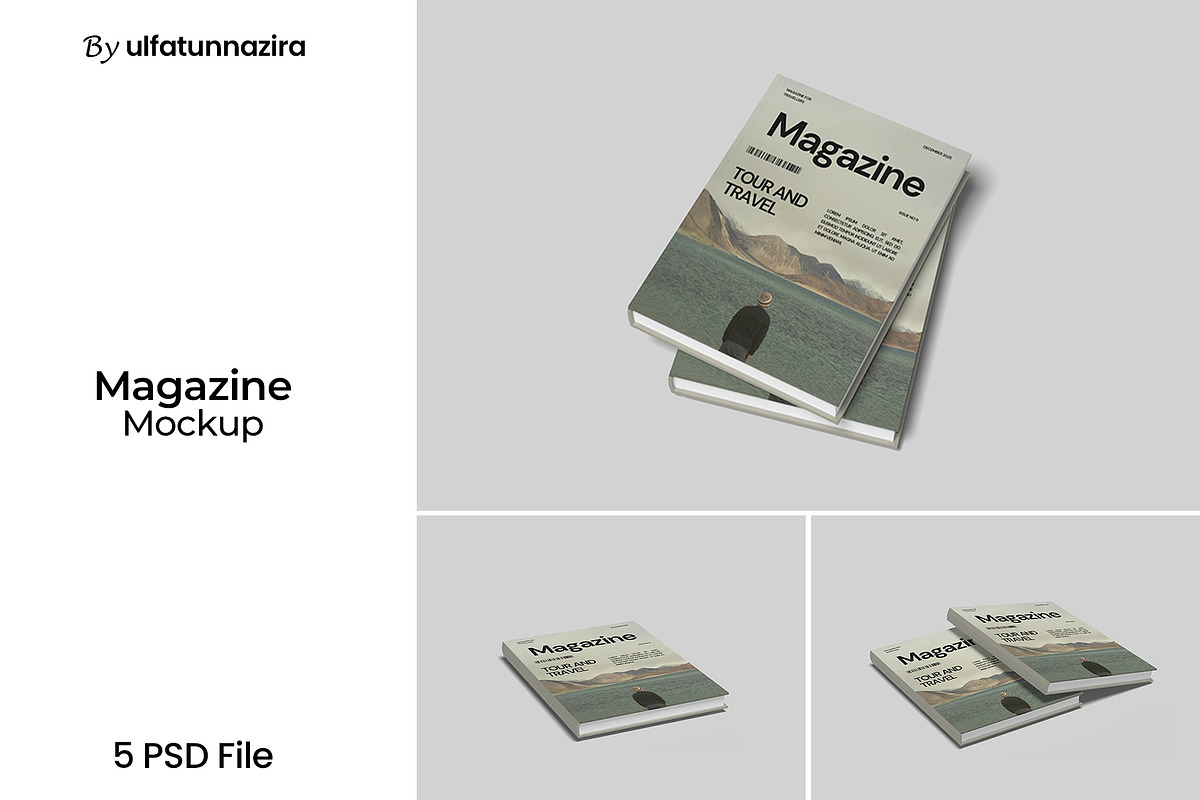 Magazine Mockup, a Books & Magazine Mockup by ulfatunnazira (Photo 1 of 6)