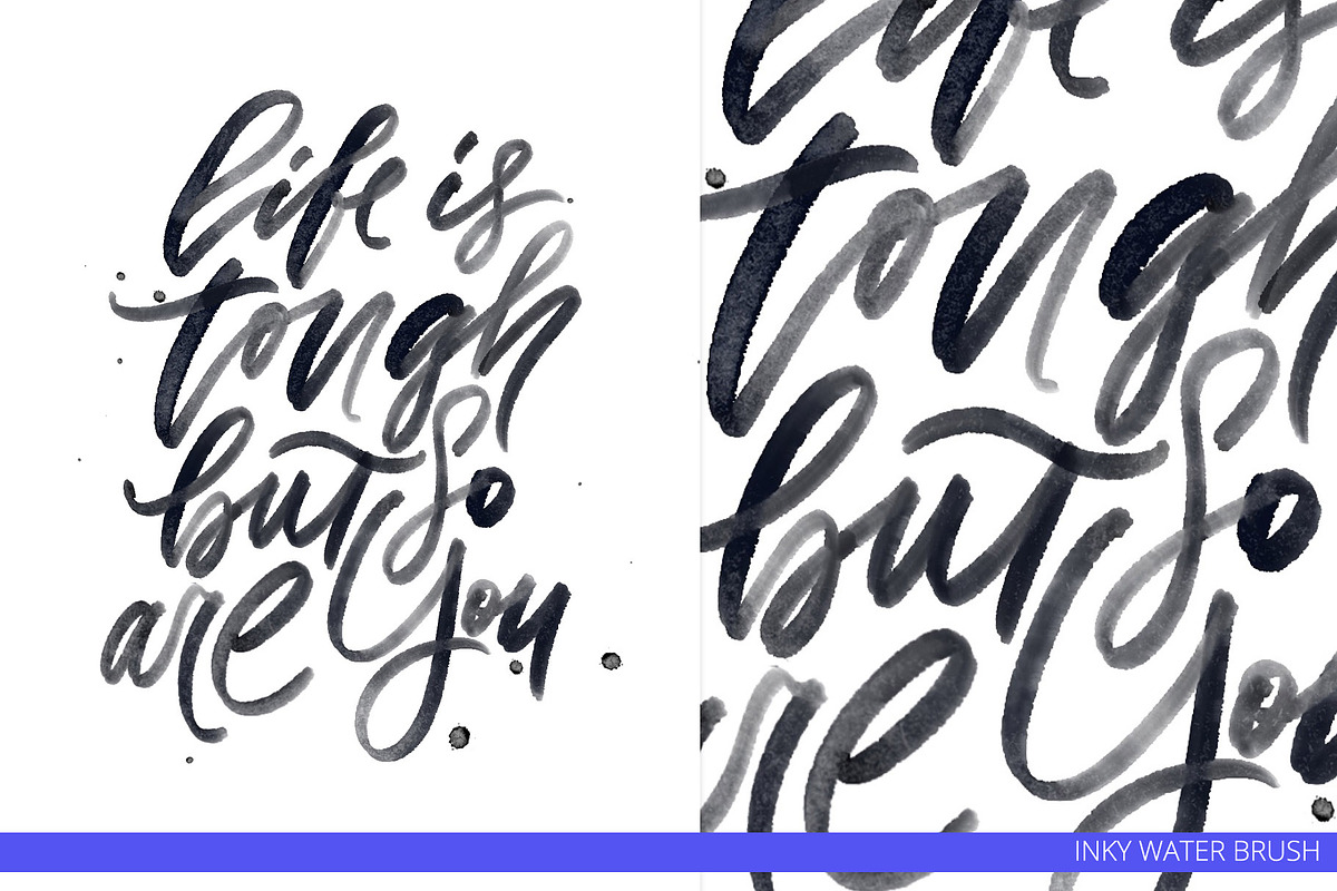 35 Lettering Brushes for Procreate, a Brush Add-On by PicByKate (Photo 10 of 14)