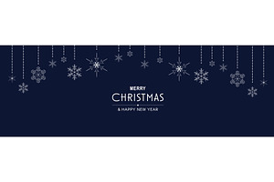 Merry Christmas Minimal Banner, a Templates & Theme by alexdndz