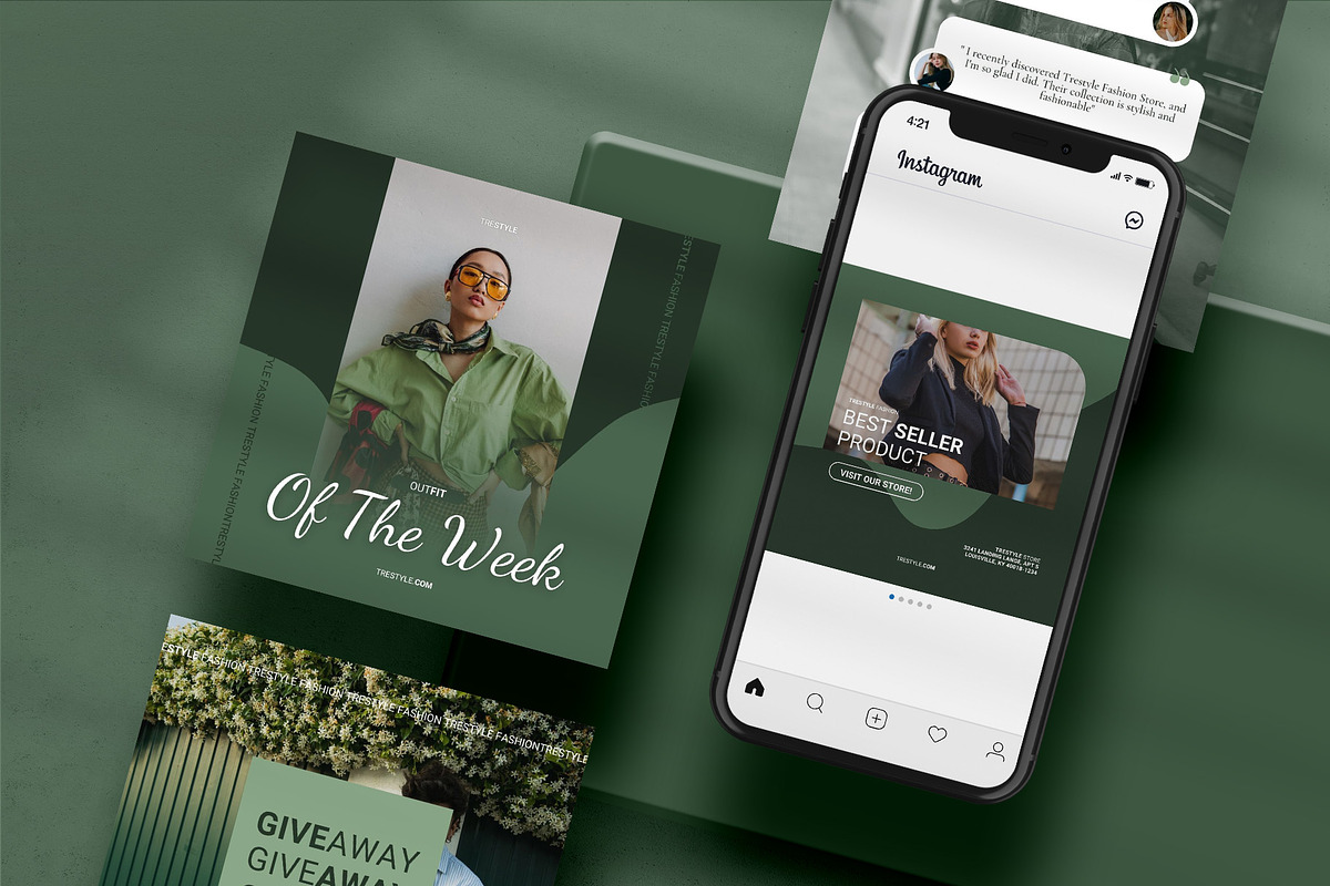 Trestyle | Fashion Canva Template, a Social Media Template by prajapixels (Photo 2 of 5)