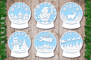 Christmas Snow Globe Bundle, a Graphic by Digital_Craftyfox (Thumbnail 6 of 15)