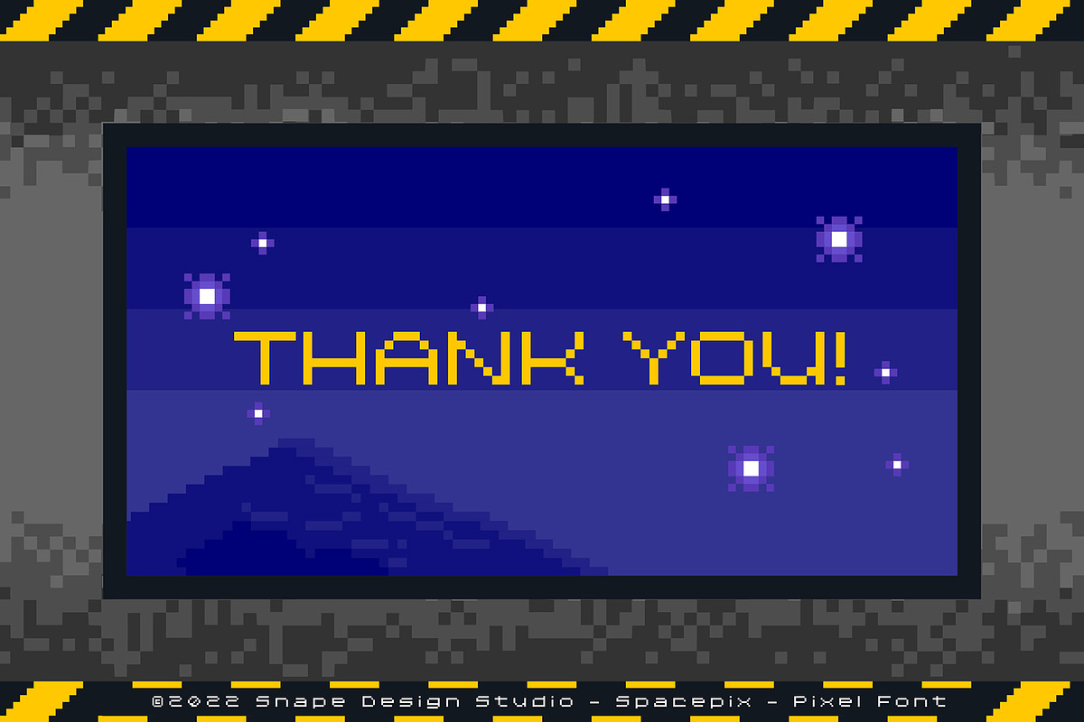 Spacepix - Pixel Font, a Font by Snape Design Studio (Photo 5 of 5)