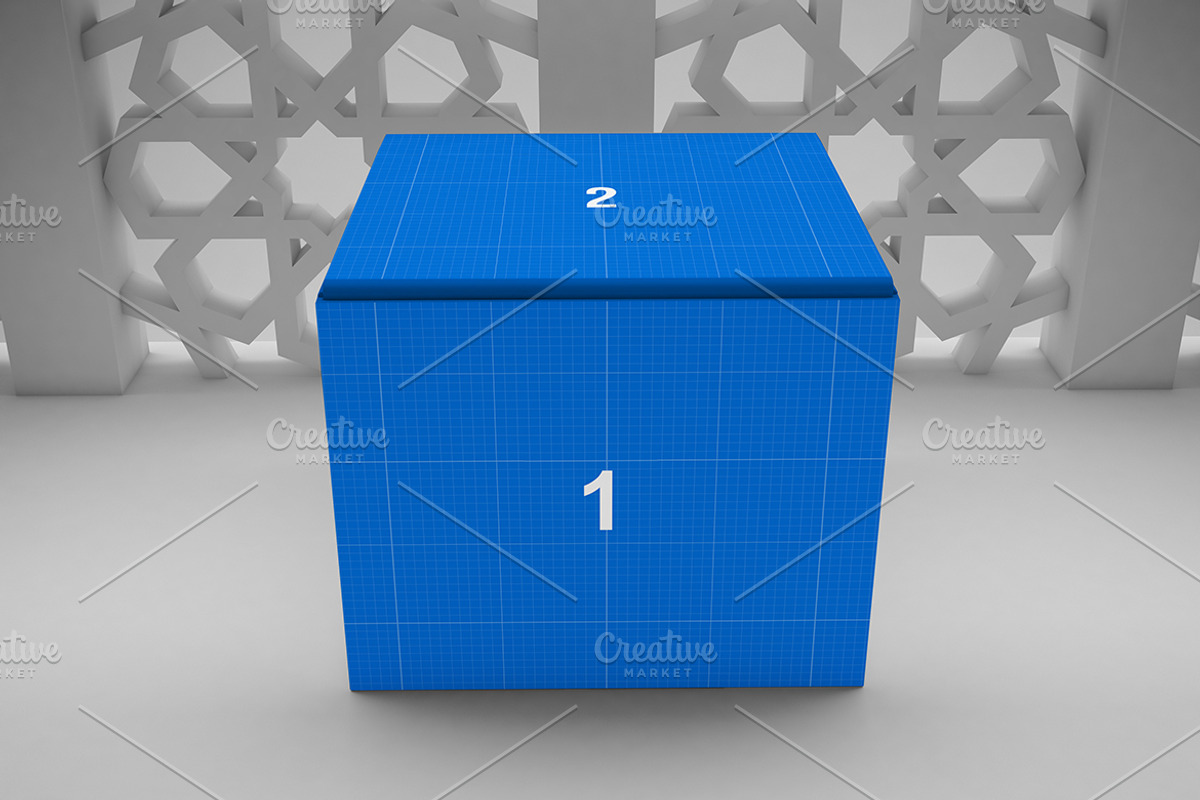 Arabic Box Mockup, a Packaging Mockup by Qaleb Studio