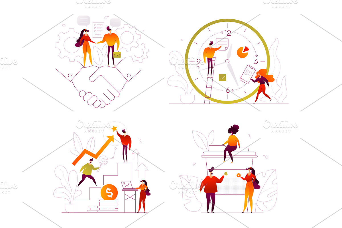 Business Team Illustration Kit, an UI Kit Template by Boyko Pictures (Photo 13 of 15)