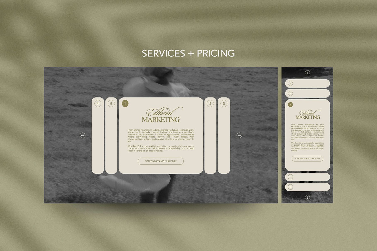 6 Showit Canvas Templates Bundle | Amare creative preview 8