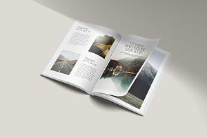 Us Letter Magazine Mockup