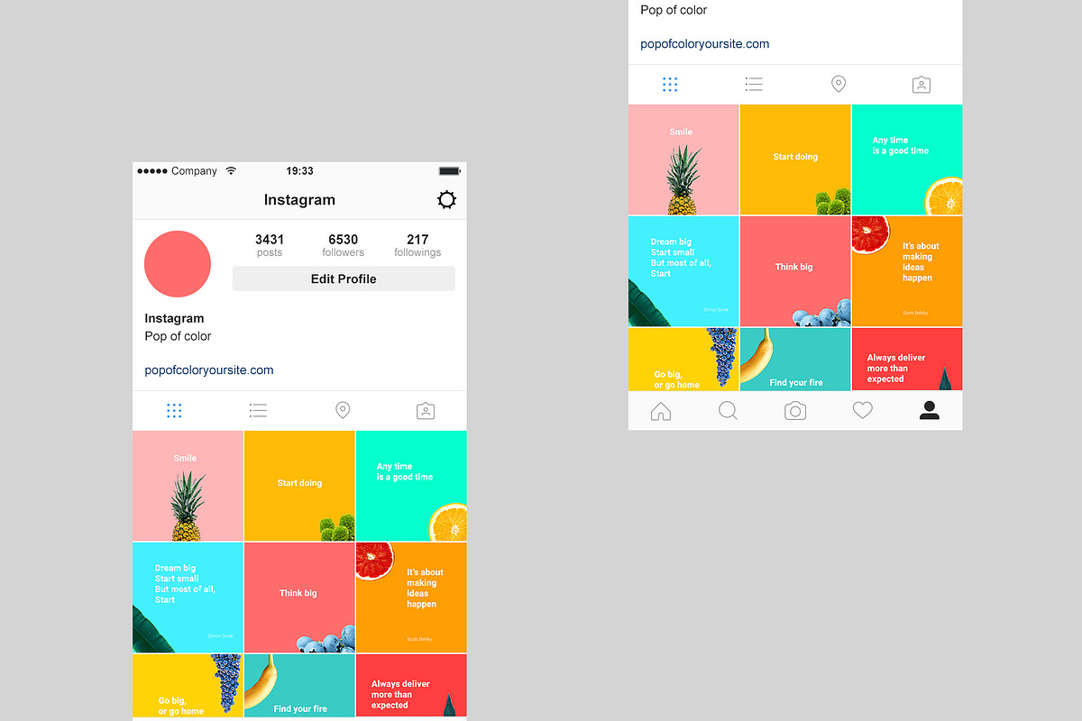 Pop of Color Instagram pack, a Social Media Template by LarisaDeac (Photo 4 of 5)