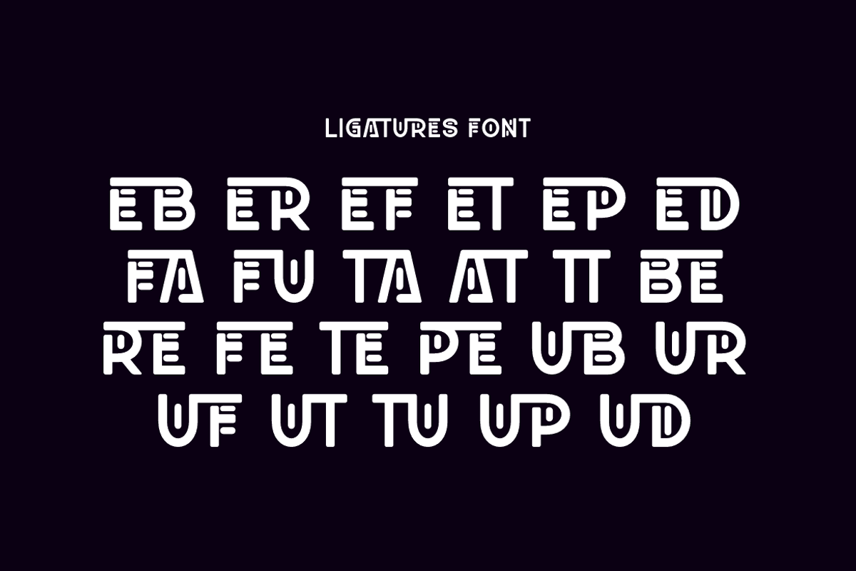 Onerta - Neon Futuristic Font, a Sans Serif Font by Iqsiart Studio (Photo 11 of 12)