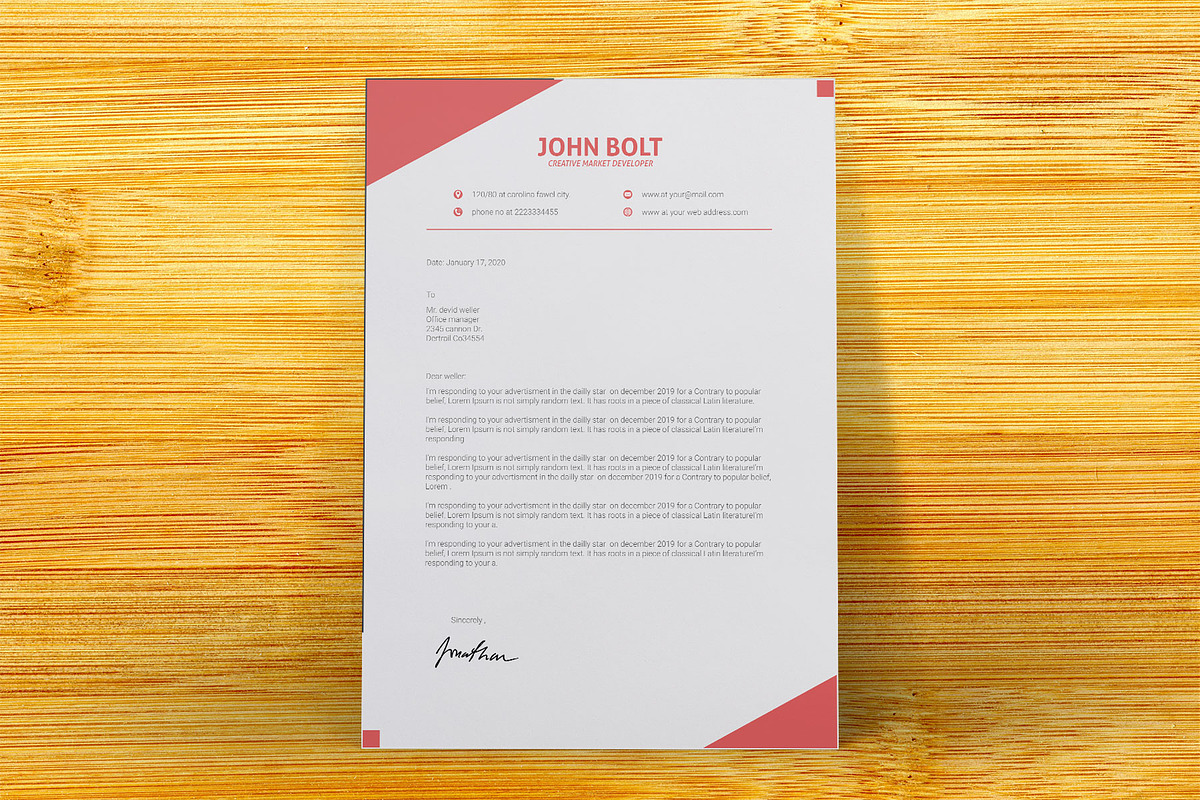 Clean Resume/CV, a Resume Template by designvillage (Photo 13 of 13)