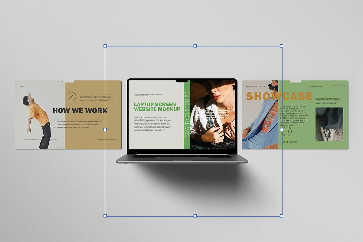 Laptop Screen Website Mockup, a Wearable Device Mockup by Tahtagraphic (Photo 5 of 10)