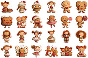 Cute Christmas Png Girly Gingerbread, an Illustration by Sublimation Artist (Thumbnail 3 of 6)