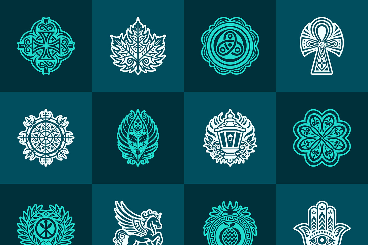 Gratitude Symbol Art Set, a Solid Icon by Creative Stall (Photo 9 of 10)