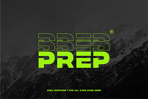 PREP - All Caps Font Logos