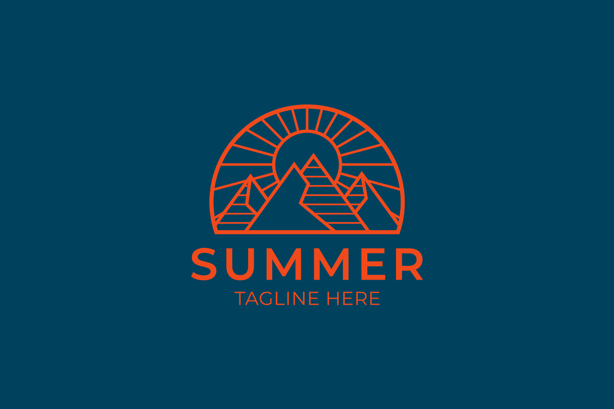 Mountain Summer Badge Logo, a Branding & Logo Template by Signatoro (Photo 3 of 3)