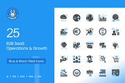 25 B2B SaaS Operations & Growth Icon, an Icon by IconBunny (Thumbnail 1 of 2)