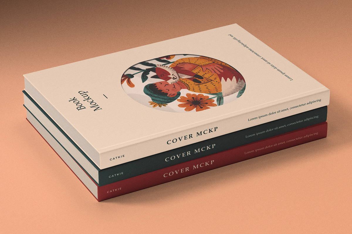 Hard Cover Book Mockup Kit, a Books & Magazine Mockup by Catkie - Digital Art (Photo 10 of 10)