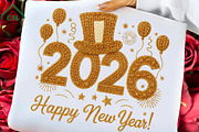Faux Yarn Happy New Year 2026 PNG, an Illustration by Craft Nest (Thumbnail 1 of 7)