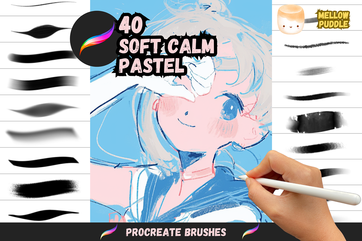 Soft Procreate Brushes, a Brush Add-On by Cozy Brushery (Photo 1 of 8)