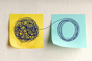 Mind, Mental Health and Talk Therapy Concepts. Sticky Note with, a Photo by salmon.black