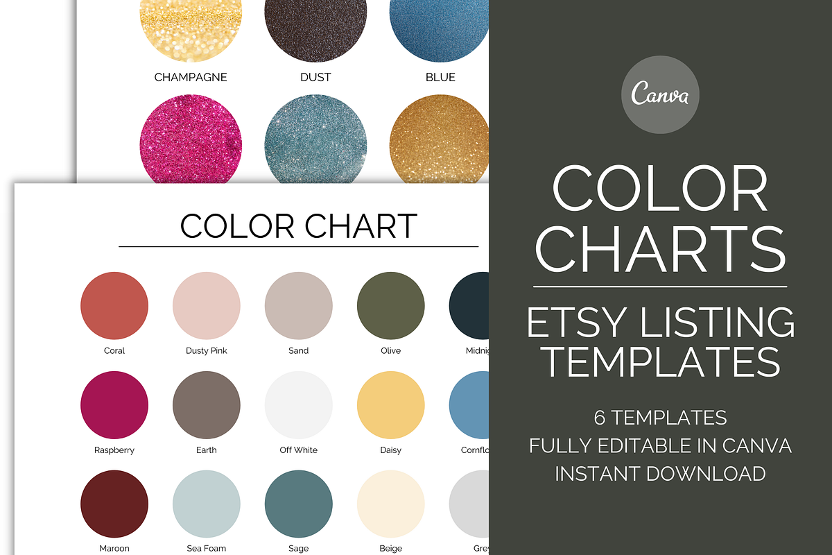 Color Chart for Product Listings, a Brochure Template by AureDesignCo (Photo 1 of 2)