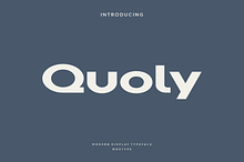 Quoly - Modern Display Typeface
