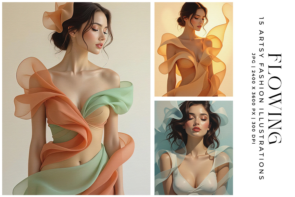 Flowing, a Person Illustration by Digital Art Creations (Photo 1 of 8)