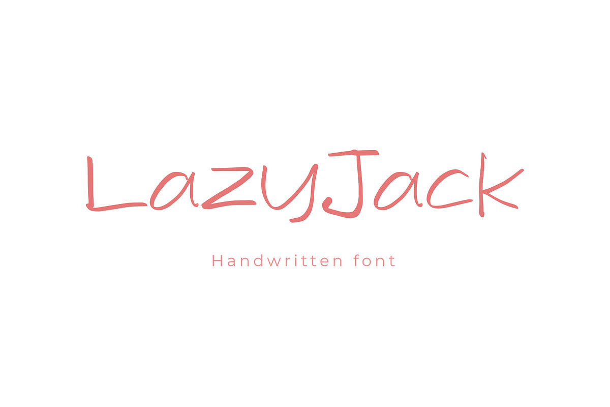 LazyJack Handwriting Font, a Handwritten Font by NTC Graphic (Photo 1 of 9)