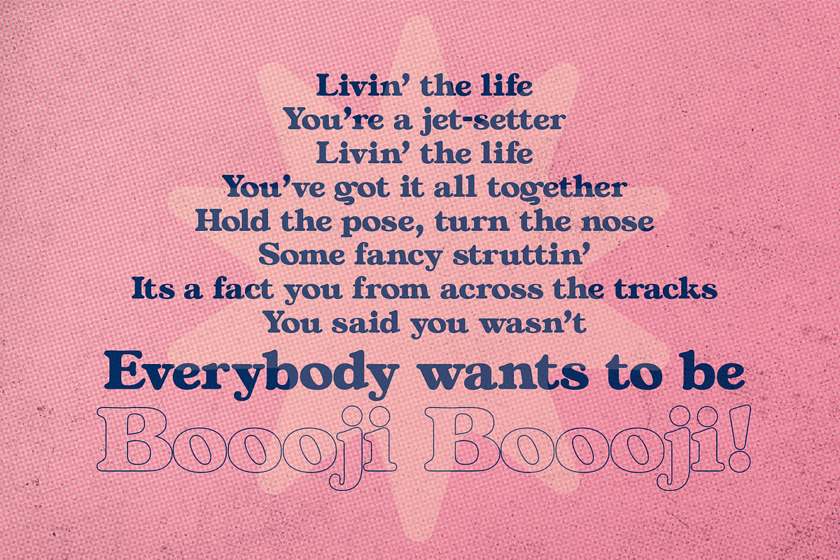 Boooji | 70s retro serif, a Serif Font by Drawwwn (Photo 2 of 10)