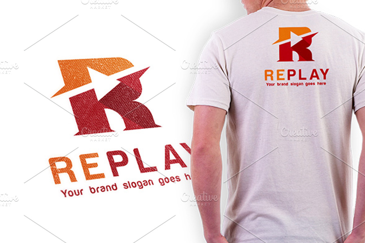 Replay Letter R Logo, a Branding & Logo Template by WheelieMonkey