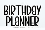 BIRTHDAY PLANNER, a Sans Serif Font by InermediaSTUDIO (Thumbnail 1 of 6)